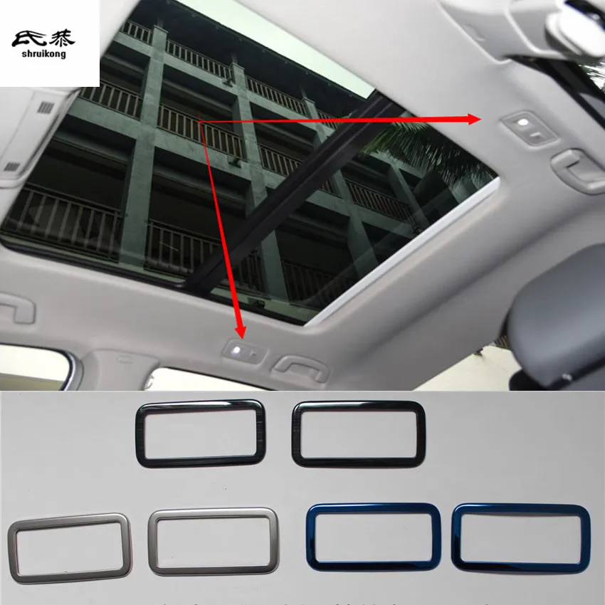 

2pcs/lot stainless steel front reading light panel decoration cover for 2019 Volkswagen VW JETTA 7 MK7