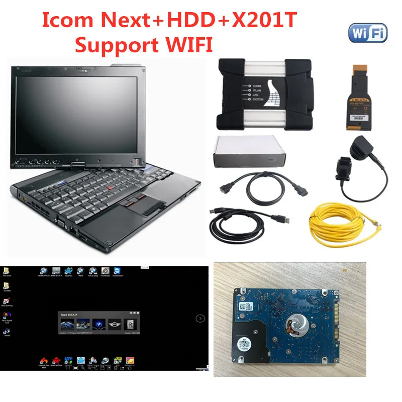 

Icom next wifi for bmw latest generation of icom a2 for bmw diagnostic& programming with hdd software V2019.05 in Laptop x201t