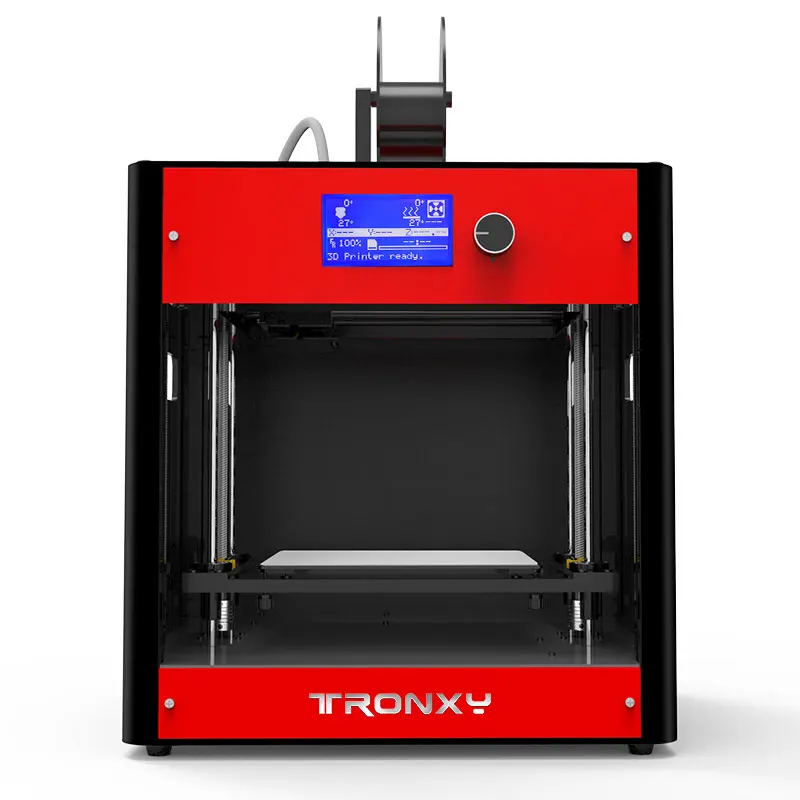 Tronxy C5 интегрированная цельная структура 3d принтер Bulid plate 220*220 мм 3d печать ABS PLA нити - Цвет: Red C5