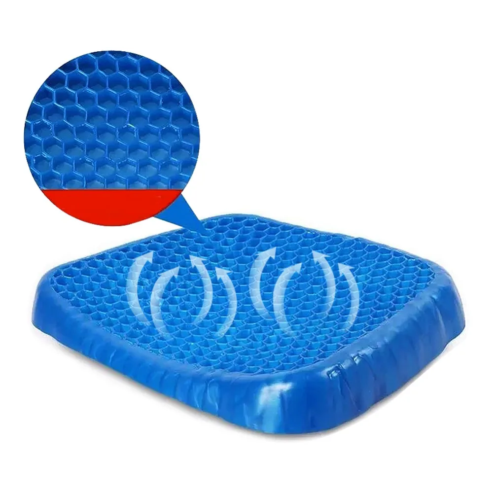 

Soft Gel Orthopedic Seat Cushion Pad for Car Office Chair Pressure Sore Relief Ultimate Gel Prevents Sweaty Ice pad gel cushion