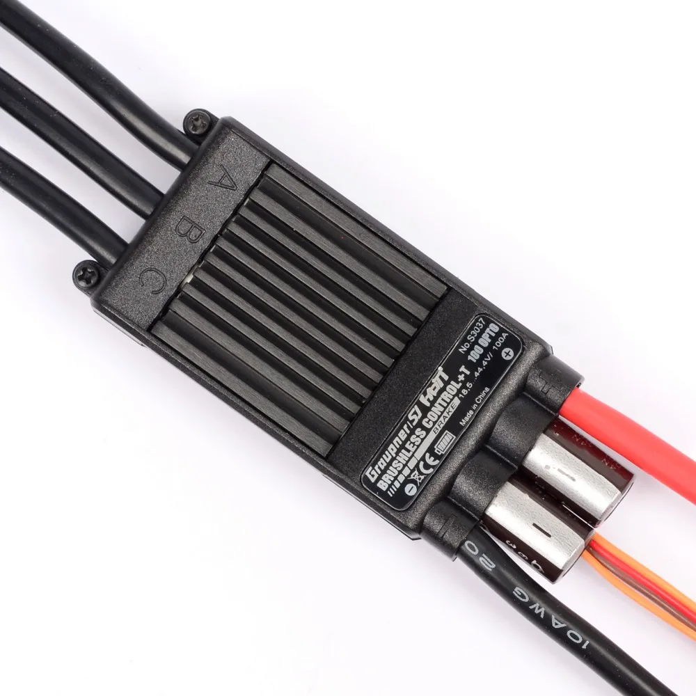 

Graupner Electronic Speed Control Brushless Control +T High Voltage 100A OPTO