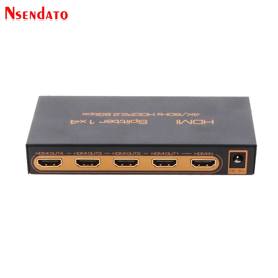 1 в 4 из HDMI 2,0 адаптер Splitter 1X4 К x 2 К 60 Гц HDMI2.0 Switcher конвертер для DTS Dobly HDCP 2,2 4 К HDTV монитор DVD