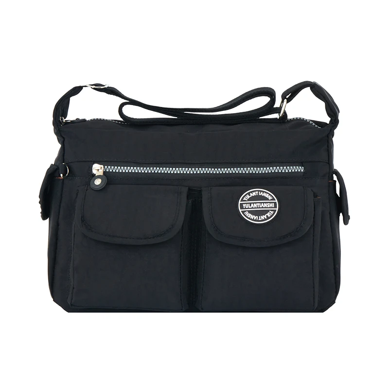 Модная женская сумка, женская сумка-мессенджер, женская сумка, водонепроницаемая нейлоновая женская сумка через плечо, сумка через плечо, женская сумка - Цвет: Черный