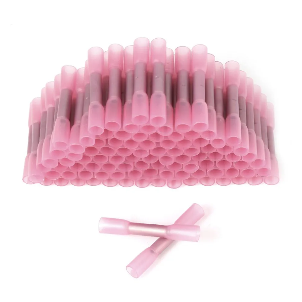 

300Pcs Connector Terminals 3m Heat Shrink Insulated Butt Crimp Wire Assortment Heat Shrink Tubing Cord Terminal Block
