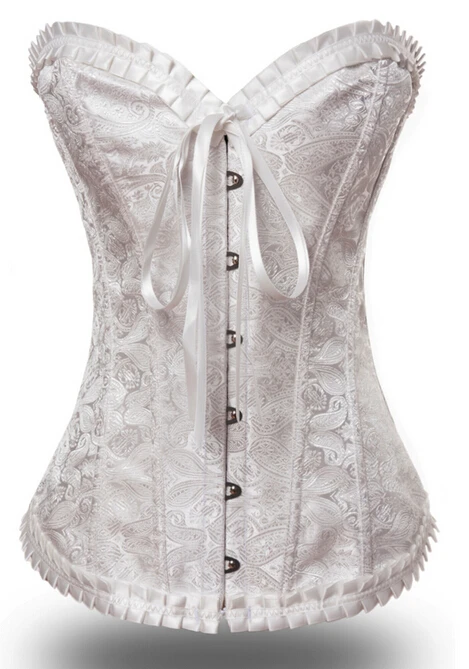 white corset slip
