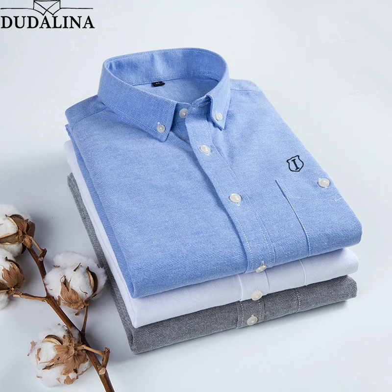 Achat DUDALINA Moi Chemise Coton Chemise 2018 Hommes Printemps Automne Casual Chemise À Manches Courtes Doux Confort Slim Fit Styles Marque Hommes vêtements