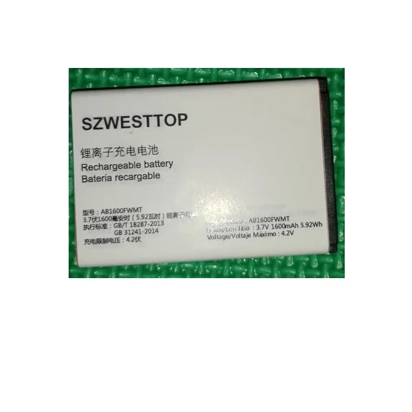 Оригинальный аккумулятор SZWESTTOP AB1600FWMT для телефона philips E116 AB1600HWMF смартфона XENIUM
