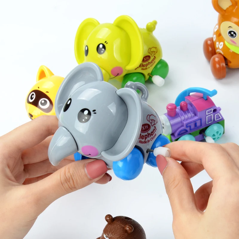 1 шт.. мини-заводные игрушки детские пластиковые милые маленькие животные детские заводные игрушки Детские обучающие игрушки случайный