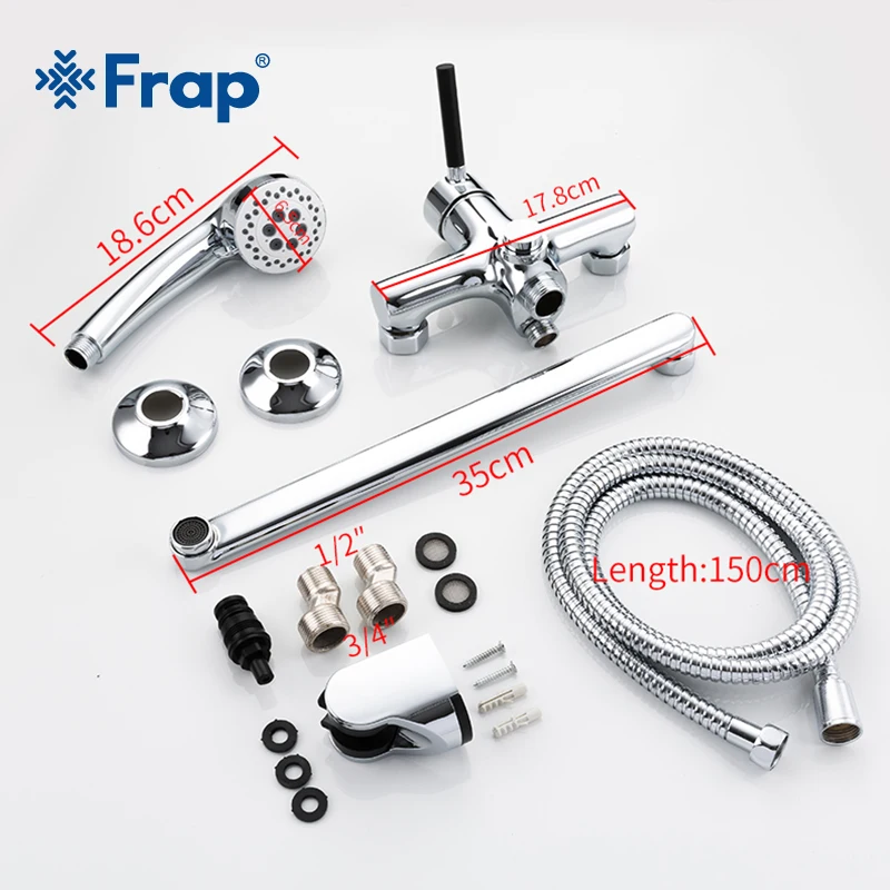 Frap Classic Bath Bathtub Faucets Long Trunk