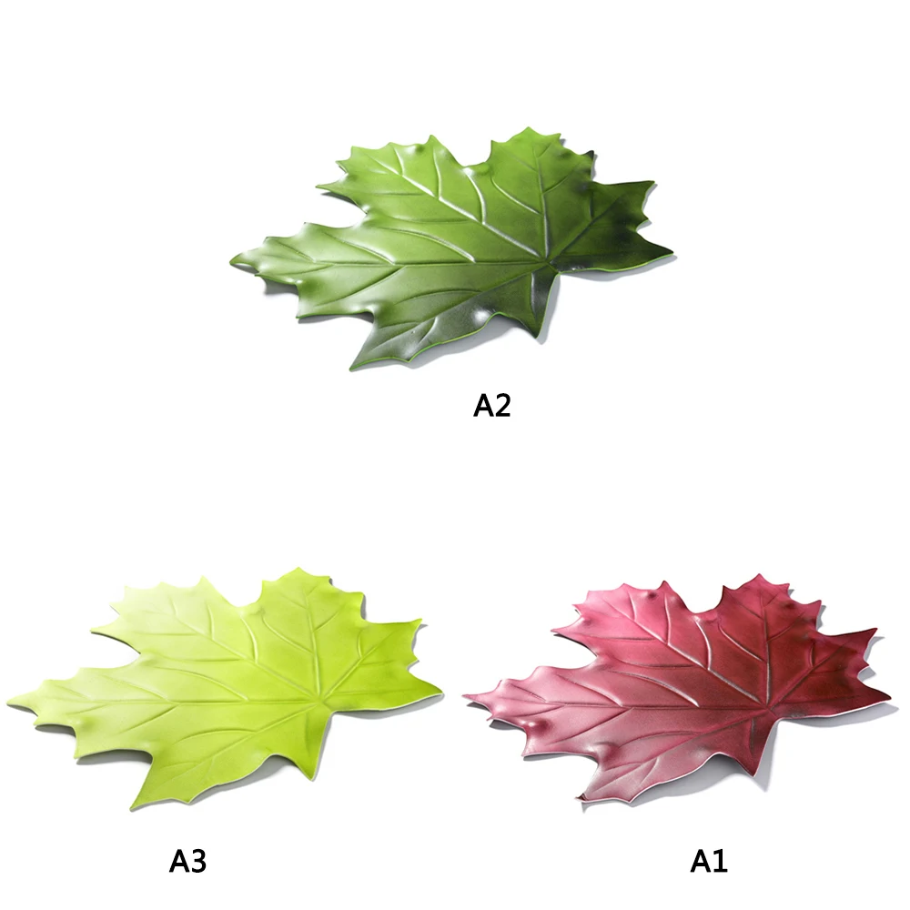 

PVC Kitchen Placemat Leaves Dining Mat Disc Pads Bowl Pad Coasters Waterproof Table Plate Decor Cloth Pad Slip-Resistant Pad
