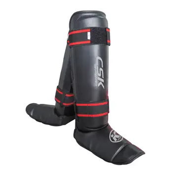 

2017 New CSK Shin Guards kickboxing Sanda boxing Leggings Ankle protection for MMA Muay thai shin pads