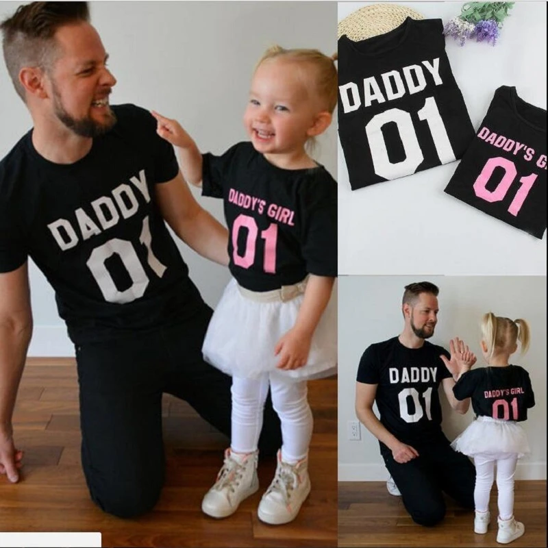 father and daughter matching clothes