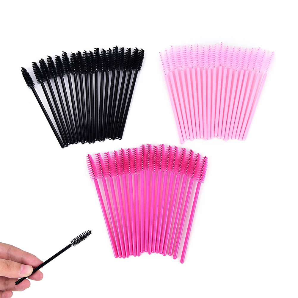

50Pcs Cosmetic Eyelash Extension Disposable Mascara Wand Applicator Spoolers Makeup Brush Tool