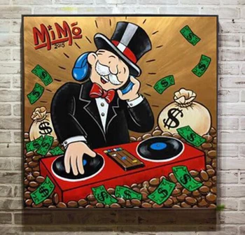 

free shipping popular Graffiti art hand painted on canvas for wall picture decoration oil painting for decorative
