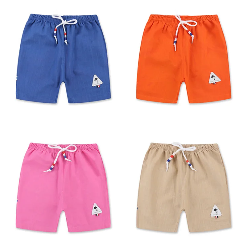 

BibiCola boys clothing 2019 summer new children cotton shorts kids fashion solid color beach shorts fit for 3-8Y boys clothing