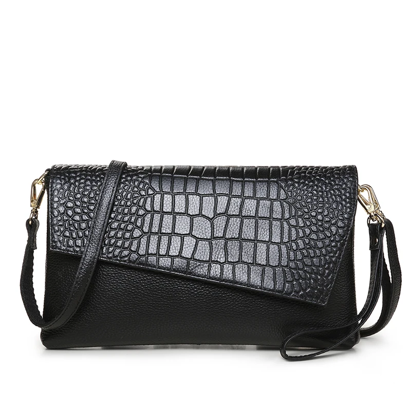 Free shipping Women Day Clutch Bag Genuine Leather Handbags Shoulder Bags Messenger Bag Women's Clutches Real Leather Bag