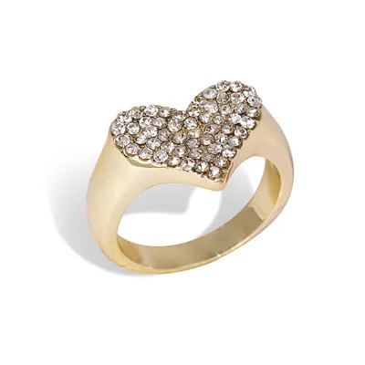 AOTEMAN Роскошные геометрические массивные стекируемые кольца для женщин Свадебные с кубическим Цирконом обручальное Золотое Свадебное колье кольца на палец - Цвет основного камня: 015-WH