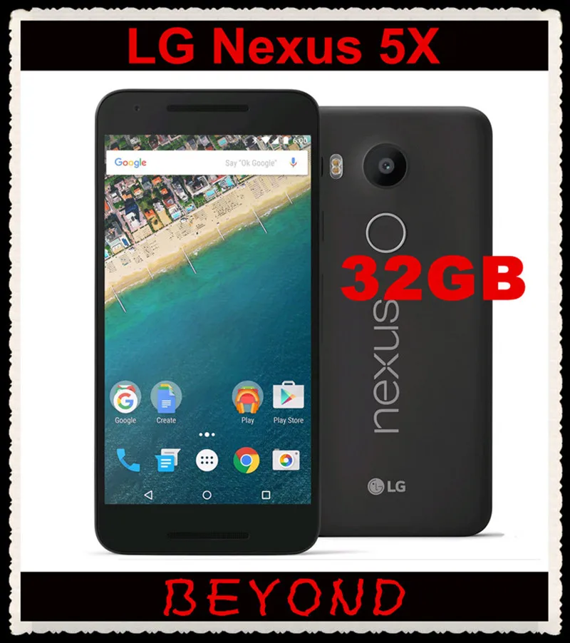 

LG Google Nexus 5X H791 Original Unlocked GSM 4G LTE Android 5.2'' 12.3MP Hexa Core RAM 2GB ROM 32GB Mobile phone Dropshipping
