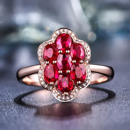 

PURE HANDMADE PERSONALIZED WHITE GOLD jewelry choose ruby stone and engrave names rose gold natural ruby ring custom birthstone