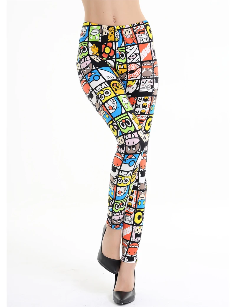 

Cartoon Comic 3D Printed Women Sporting Leggings Fitness Clothing Polyester Spandex Workout Runs Pants Pyrotechnics Slimer Legin