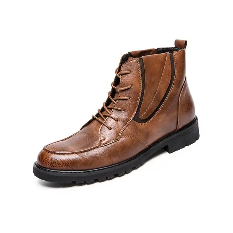 Chaud Chaussures automne Bottines brown Mycoron Luxe Marque Bottes Botas Mode Noir Cuir En Printemps Masculina De Hommes 2018 Moto xECBoWdQre