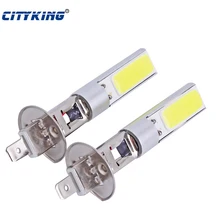 2 шт. Новое поступление h1 COB светодиодный Авто 20 Вт H1 светодиодный белый светильник светодиодный h1/h3/880/881 светодиодный фары Противотуманные фары для автомобиля-Стайлинг