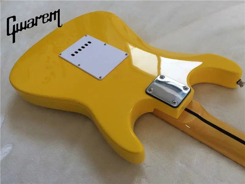 Электрогитара/Gwarem новая гитара для левшей/желтый цвет/гитара в Китае