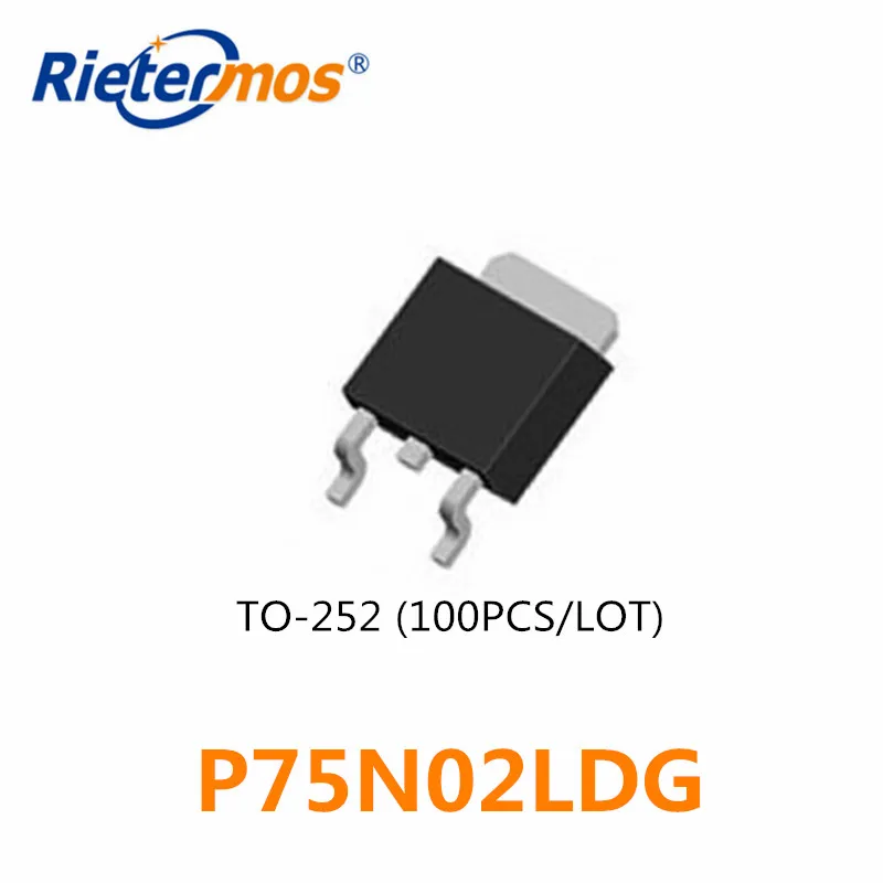 

100PCS N-CHANNEL 25V P75N02LDG P75N02L P75N02 75N02L 75N02 TO252 MADE IN CHINA