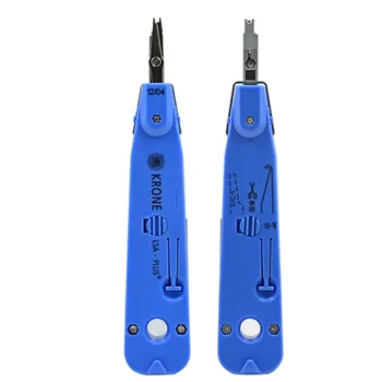 

200pcs/lot KRONE LSA-Plus Punch Down Tool Kit with Sensor for Ethernet LAN Network Cat5 RJ45 Cable Telecom Phone RJ11 Wire