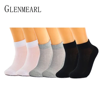 

Combed Cotton Men/Women Socks Invisible Non-slip Low Cut Soft Breathable Mesh Solid Color Short Loafer Socks For Men and Women