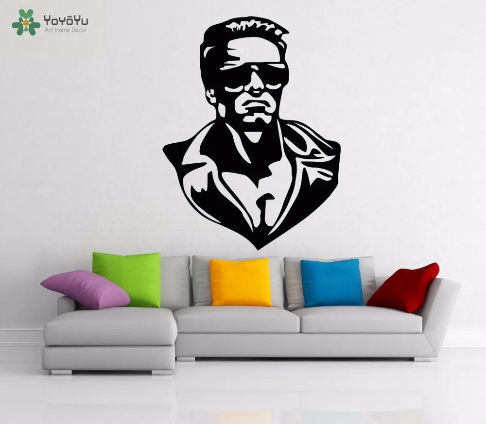 

YOYOYU Wall Decal Cool Man Vinyl Wall Stickers For Kids Rooms Removable Interior Art Mural Poster Home Decor DIY Modern Gift CY1