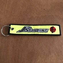 Высокое качество JDM JS гоночный Эмблема Вышивка нейлоновый автомобильный брелок для Honda civic turbo gk5 b16 b18c ek9 аксессуары