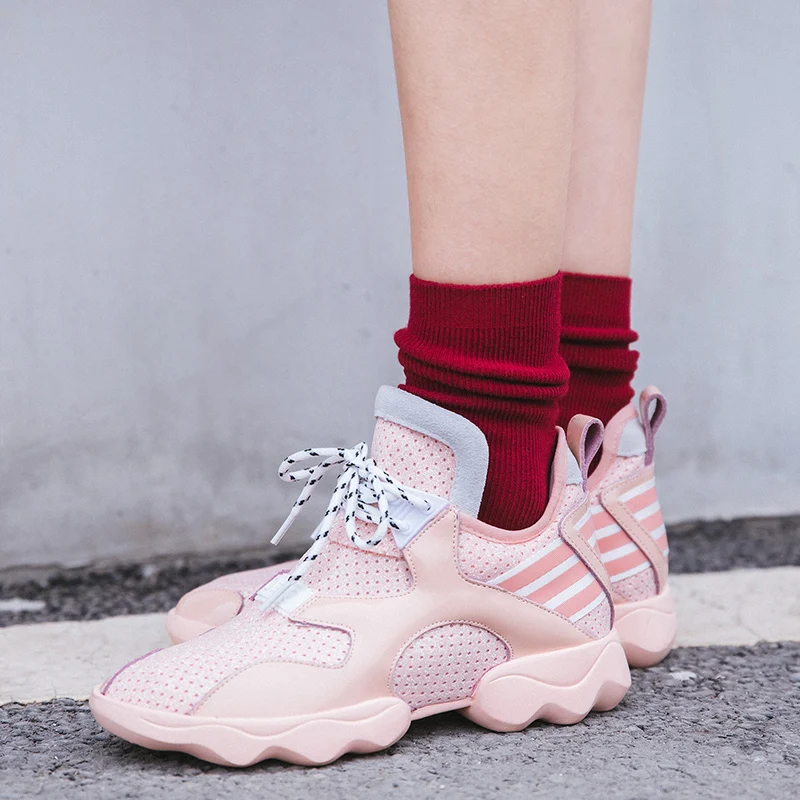 

2019 Big Size 34-42 Running Shoes Woman Sneakers Casual Shoes Female Sneakers Women Mixed Color Leisure Flats Shoes Ladies