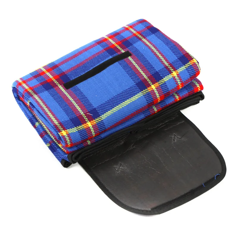 

200x150cm Waterproof Rug Blanket Outdoor Beach Camping Picnic Mat Plaid Blue