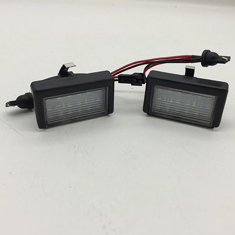 EALEN 1 набор Автомобильный светодиодный Подсветка регистрационного номера 12V без