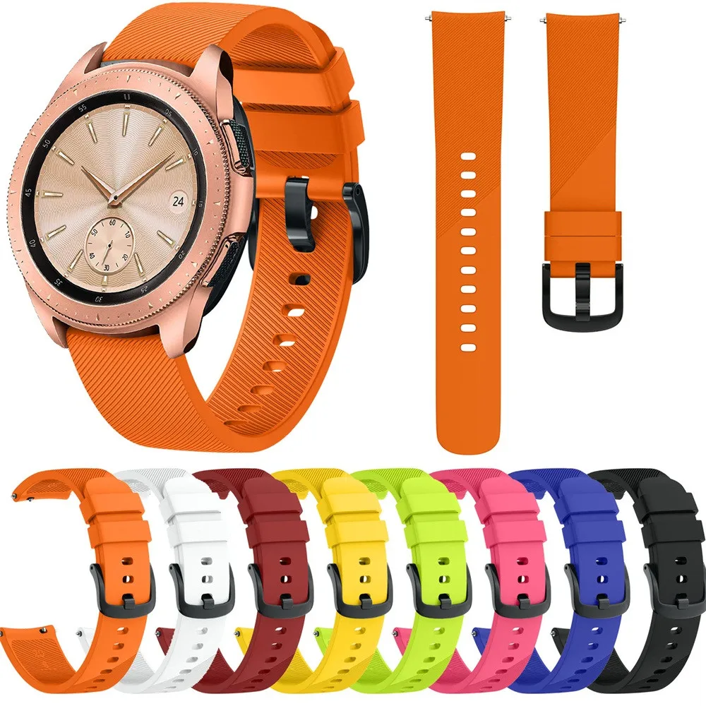 

20MM Soft Silic Watch Strap Small Silicone Replacement Watch Band Wrist Strap For Samsung Galaxy Watch 42mm 46