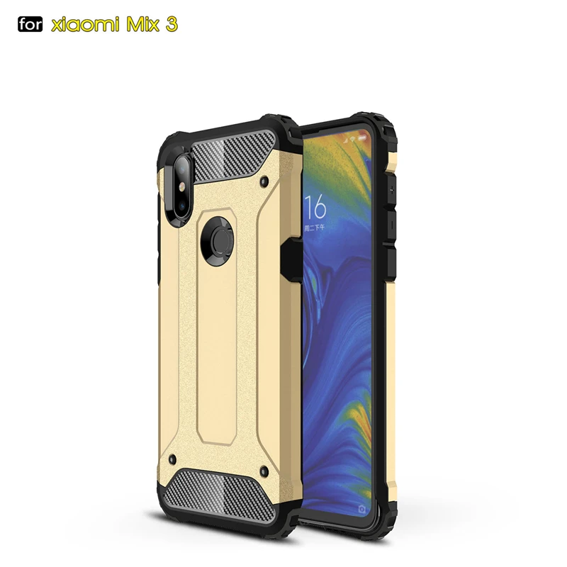 Phone Cases For Xiaomi Mi Mix 3 Case On Mi Mix 3 6.39" Full Wrapped Heavy Hybrid PC+TPU Cover For Xiaomi Mi Mix 3/Mi Mix 3 Cover