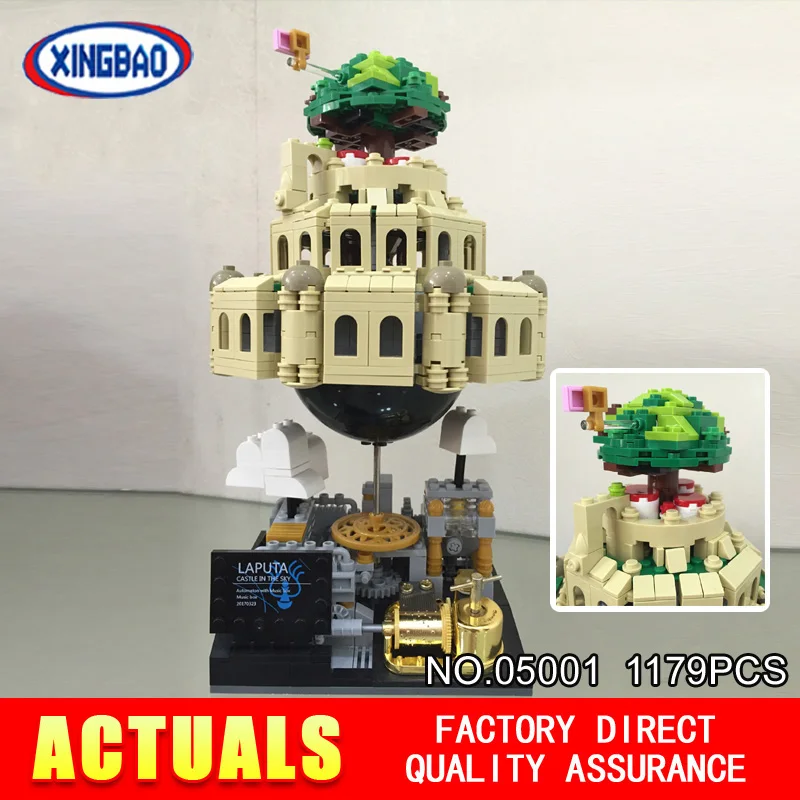 

XingBao 05001 1179Pcs Genuine Creative MOC Series The City in The Sky Set Educational Building Blocks Bricks Model XB-05001