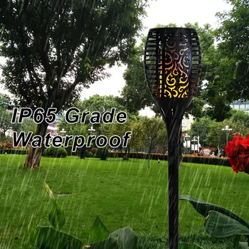 

Led Garden Solar Torch Light Spike Inground Garden Lawn Landscapeing Flam Light