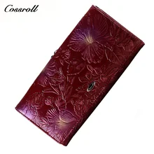 cossroll purses for women font b Wallet b font female original leather women font b wallets