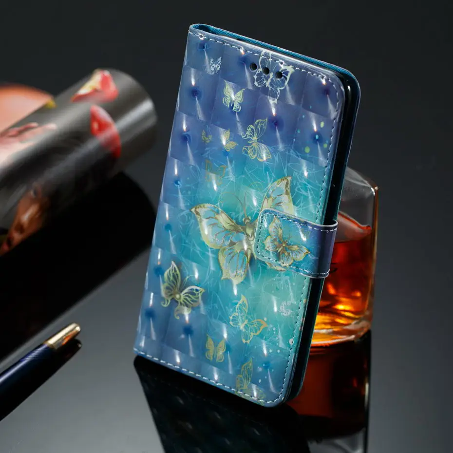 Чехол-книжка с 3D рисунком для Xiaomi Redmi Note 7 7 Pro, чехол-кошелек из искусственной кожи, чехол для телефона, чехол для Xiaomi Redmi Note 7Pro