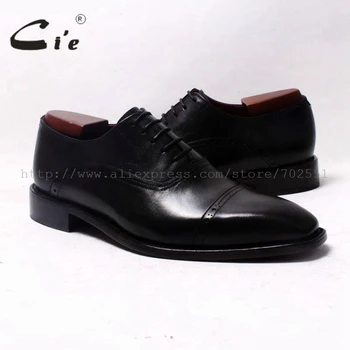 

cie Square Cap Toe Oxfords Black 100%Genuine Calf Leather Outsole Breathable Leather men Shoe Bespoke Leather shoe HandmadeOX343