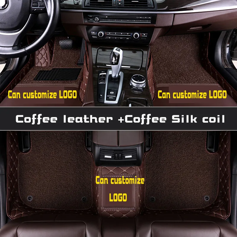 

Custom Car foot Mats Luxury Floor Mats For Mitsubishi all models Eclipse Cross outlander xl pajero sport lancer grandis
