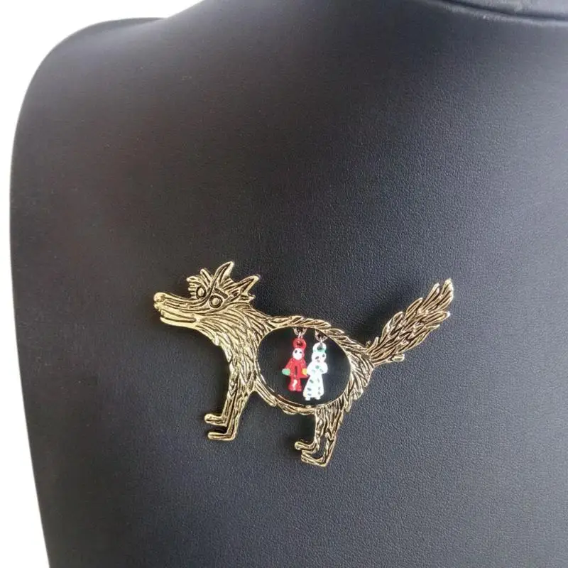 Женская брошка в форме шапки волка модная виде милых животных|brooch jewelry|animal pinbrooch