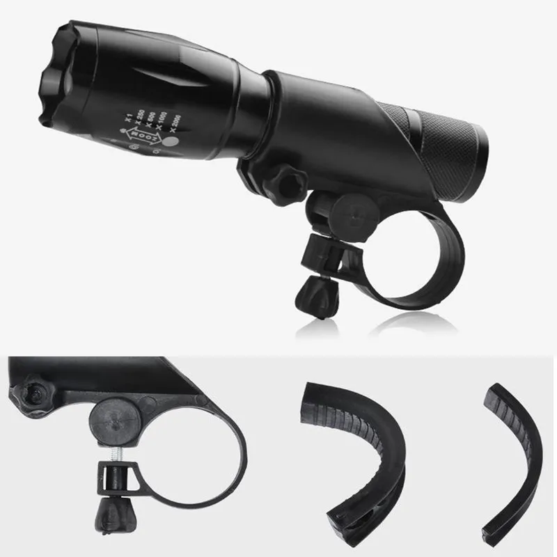 LED flashlight bracket mountain bike Flashlight Mount Holders Portable