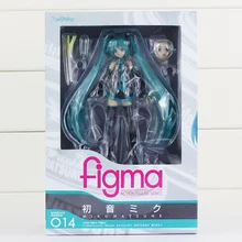6 “15 cm Anime Hatsune Miku Figura Figma 014 Brinquedos PVC Action Figure Collectible Toy Kid Juguetes
