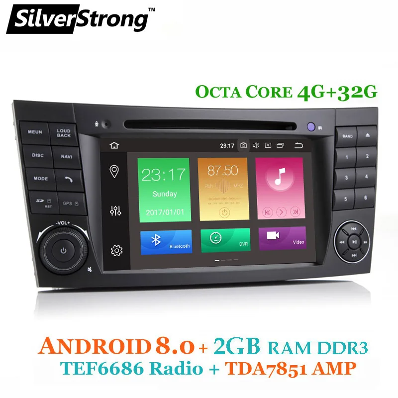 SilverStrong 2Din Android Best Radio W211 DVD Car for Mercedes Benz E class 2002 2008 w211