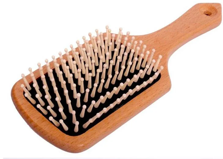 Женские деревянные расчески щетку деревянный волос забота здоровая Подушка массажная расческа; массажка для Для женщин