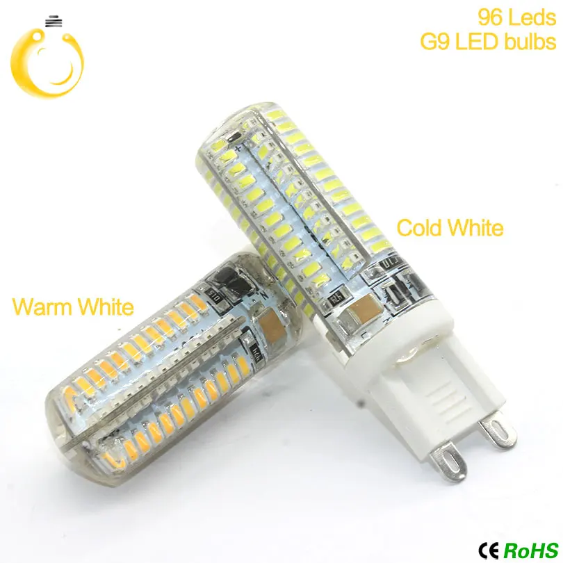 5 шт./лот G9 G4 Светодиодная лампа SMD2835 3014 AC220V 3 Вт 7 8 10 12 360 градусов хрустальная