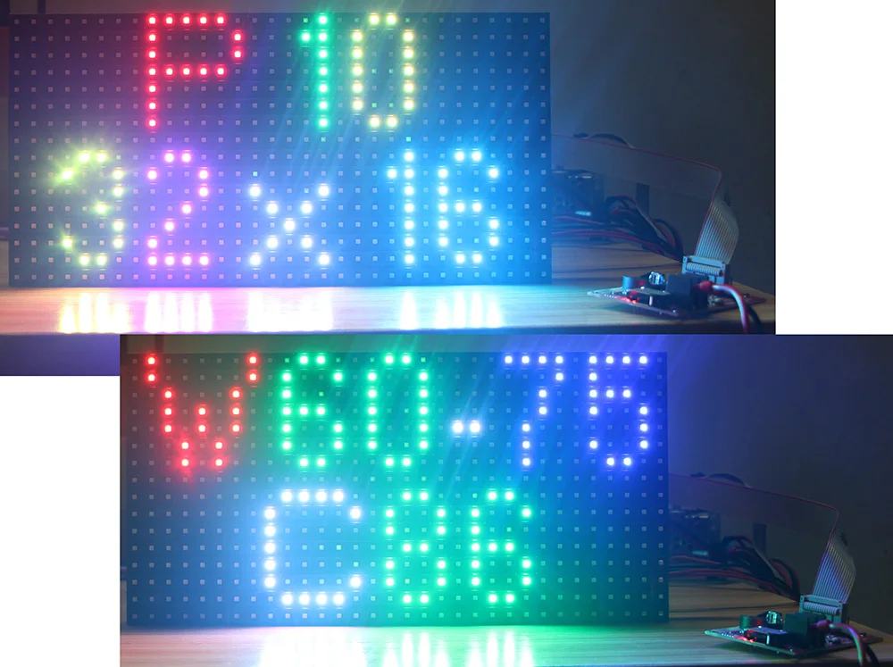 24*12 pixels, Full-color LEVOU sinais de publicidade